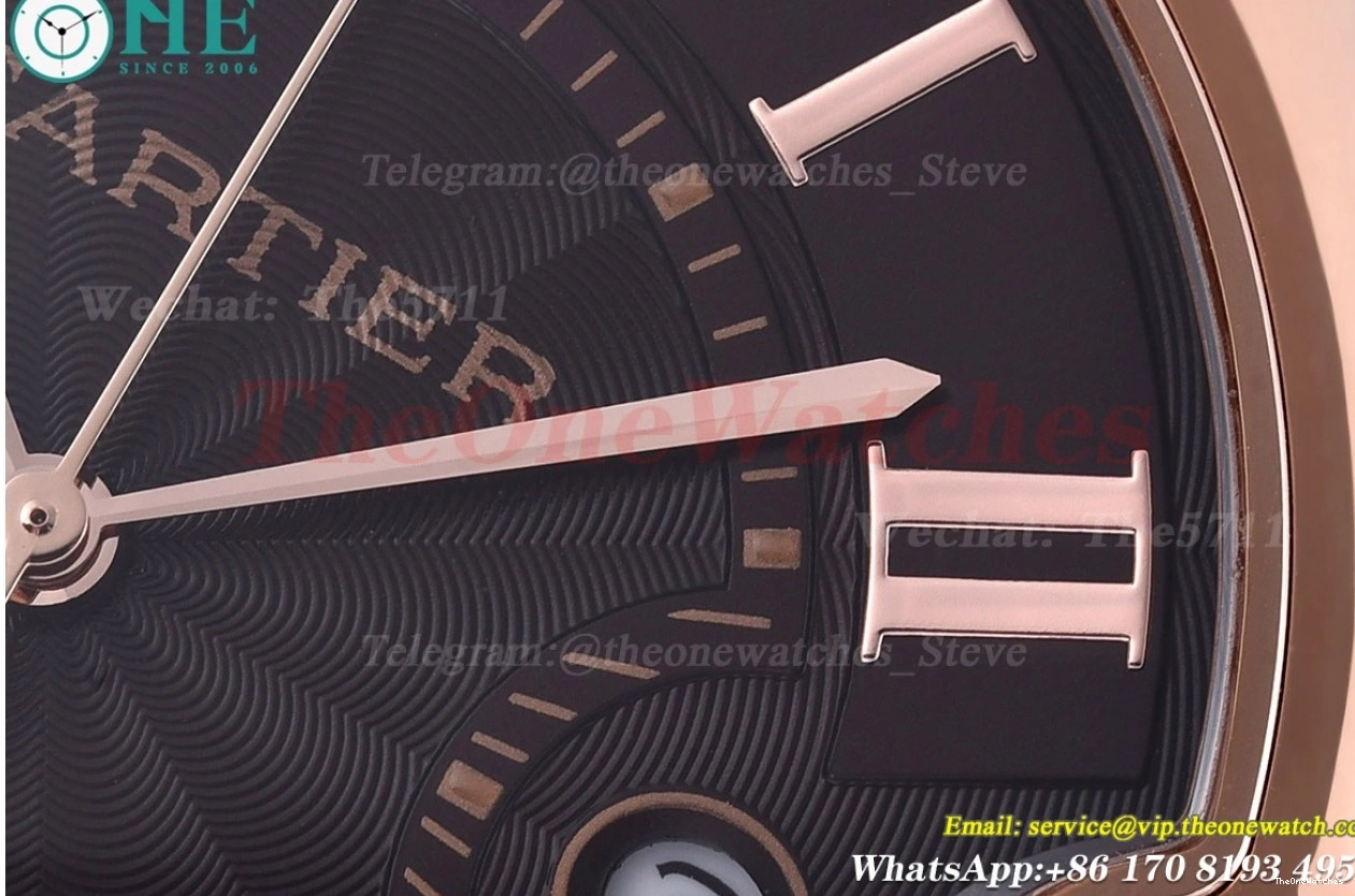 Cartier Brown De 42mm RG Bleu MY8215 Ballon RG Dial GDF 0417